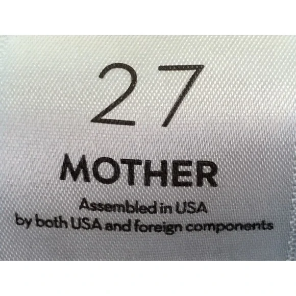 Mother Jeans Womens 27 The Insider Crop Step Fray Jeans Off Limits Dark Wash - Picture 8 of 11